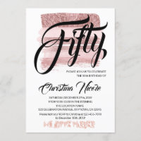 50ste verjaardag, Roos Pink Fifty