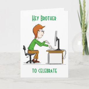 50ste VERJAARDAG VAN MIJN BROER Kaart