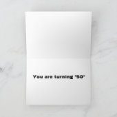 ***50ste VERJAARDAG WENSEN*** VERDIENT EEN TOAST Kaart (Binnen)