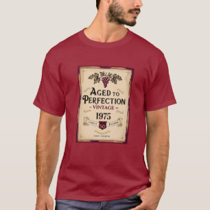 50ste verjaardag wijn, gerijpt tot in de perfectie t-shirt