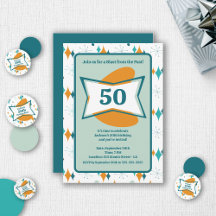 50ste Verjaardagsfeest Retro Midden Eeuw Elke Leef
