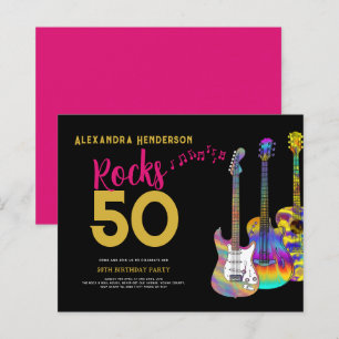 50ste verjaardagsfeest Rocks 50 Roze