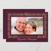 50ste verjaardagsfeestje | Aangepaste foto Kaart (Voorkant / Achterkant)