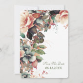 50ste verjaardagsfeestje Boho Garden Floral Kaart (Achterkant)