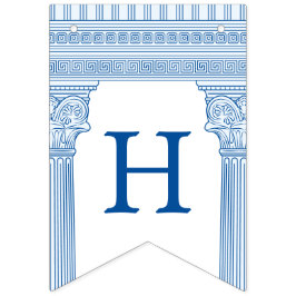 50ste verjaardagsfeestje met aangepaste kleur Grie Vlaggetjes