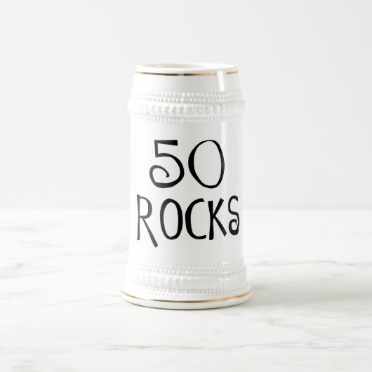 50ste verjaardagsgeschenken, 50 ROCKS Bierpul (Center)