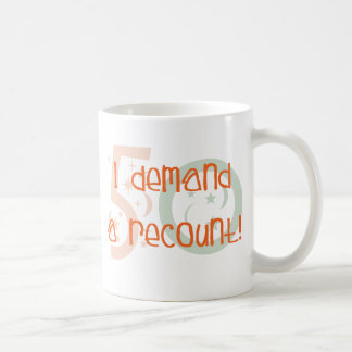 50ste verjaardagsgeschenken, ik eis een hertelling koffiemok