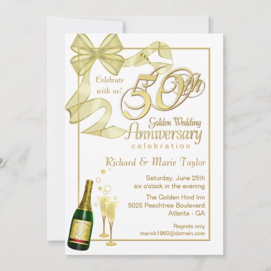 50ste verlichting feest - Korting uitnodigingen (Voorkant)