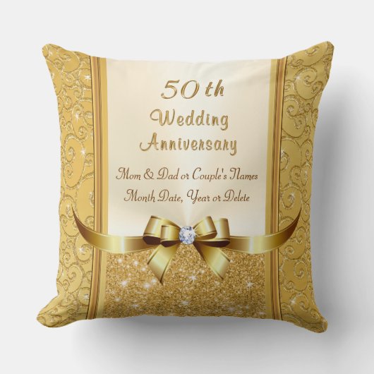 50ste weddenschap Jubileum Gift Ideas for Parents Kussen (Voorkant)