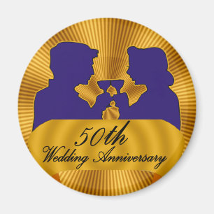 50ste weddenschap Jubileum Gifts Magneet