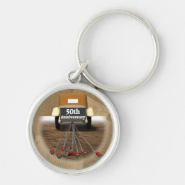 50ste weddenschap Jubileum Gifts Sleutelhanger