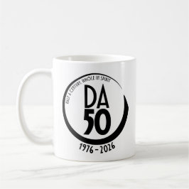 50th Anniversary 1976-2026 Mug in Black Koffiemok