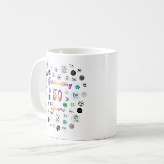 50th Anniversary 50 Logos Mug (Devant gauche)