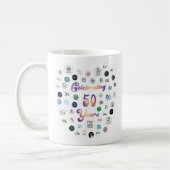 50th Anniversary 50 Logos Mug (Gauche)