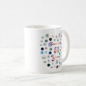 50th Anniversary 50 Logos Mug  Koffiemok (Voorkant rechts)