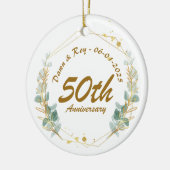 50th Anniversary Christmas Ornament Personalized,  (Links)