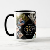 50th Anniversary Infinity Love Photo Collage Gift Mok (Links)