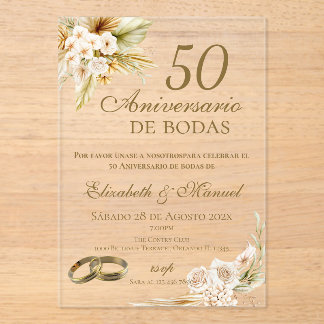 50th Anniversary invitation