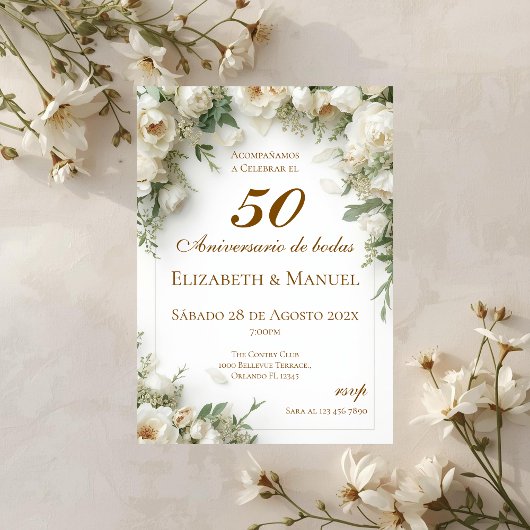 50th Anniversary invitation