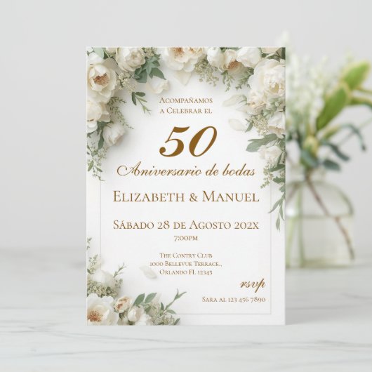 50th Anniversary invitation (Debout devant)