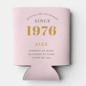 50th Birthday 1976 Keepsake Elegant Personalized Blikjeskoeler (Achterkant)