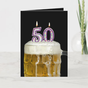 50th Birthday Beer Kaart