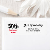 50th Birthday Blast Etiket (Insitu)