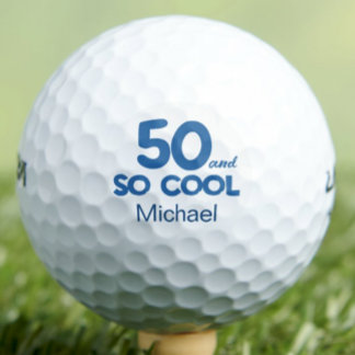 50th Birthday Classic 50 and So Cool Blue Golfballen