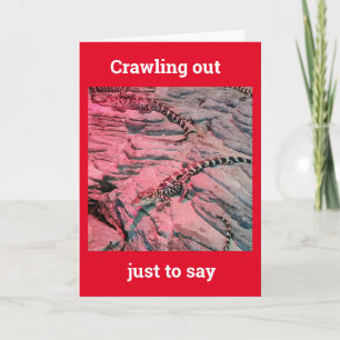 * 50th BIRTHDAY* FROM THIS COOL LIZARD Card Kaart