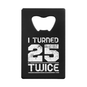 50th Birthday Funny Kredietkaart Flessenopener