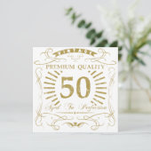 50th Birthday Gag Gift Kaart (Staand voorkant)