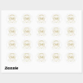 50th Birthday Gag Gift Ronde Sticker (Vel)