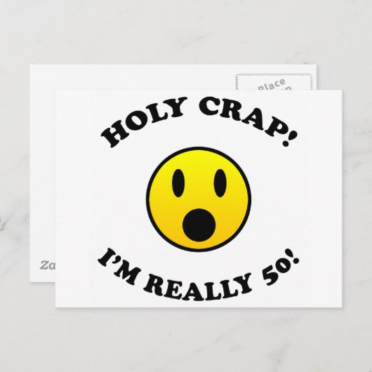 50th Birthday Gag Gifts Briefkaart (Voorkant / Achterkant)