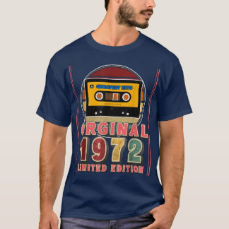 50th Birthday Gift Greatest Hits Retro Music Casse T-shirt