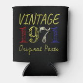 50th Birthday Gift Retro 1971 Blikjeskoeler (Voorkant)