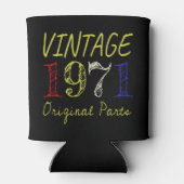 50th Birthday Gift Retro 1971 Blikjeskoeler (Achterkant)