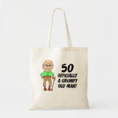 50th Birthday Grumpy Old Man Tote Bag (Devant)