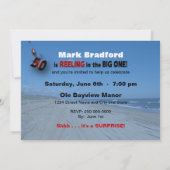 50th Birthday Invitation - Gevist/betrokken Kaart (Achterkant)