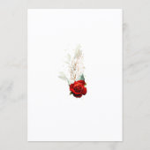 50th Birthday Invitation Photo Red Roses  (Dos)