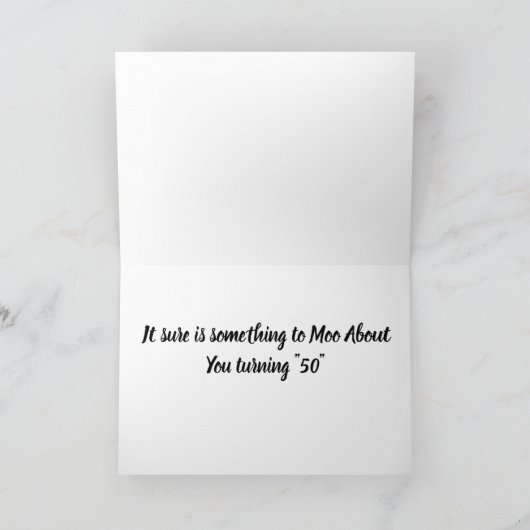 ***50th*** BIRTHDAY IS IETS MEER OVER Kaart (Binnen)
