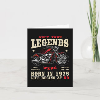 50th Birthday Man Biker Motorcycle Chopper 1975