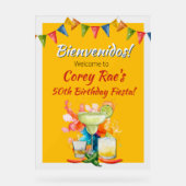 50th Birthday Mexican Fiesta Bienvenidos Welcome (Recto)
