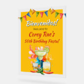 50th Birthday Mexican Fiesta Bienvenidos Welcome (Angle)