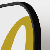 50th Birthday Naam toevoegen Datum Jaar Black sjab Pickleball Paddle (Links Detail)