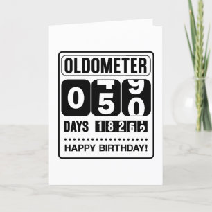 50th Birthday Oldometer Kaart