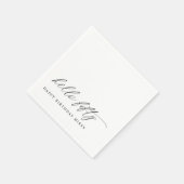 50th Birthday Party Hello 50 Modern Milestone Servet (Hoek)