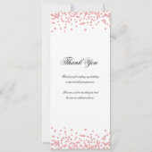 50th Birthday Party Programme Merci U Rose Gold (Dos)
