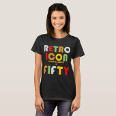 50th Birthday Retro Icon T-Shirt (Voorkant volledig)