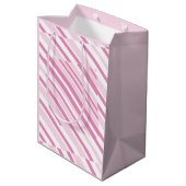50th Birthday roze Gift Bag Medium Cadeauzakje (Achterkant Gekanteld)