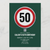 50th Birthday Speed Limit Sign - ANY AGE Kaart (Voorkant)